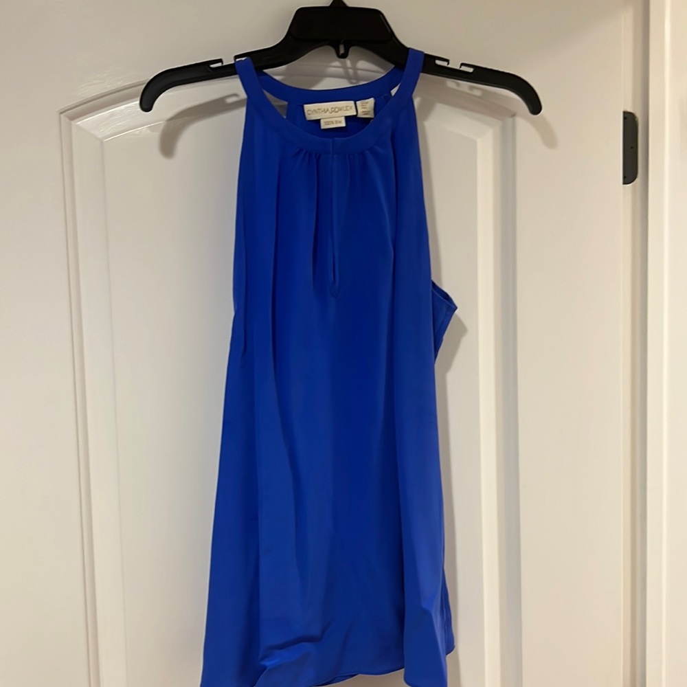 Cynthia Rowley 100% Silk Royal Blue Cami